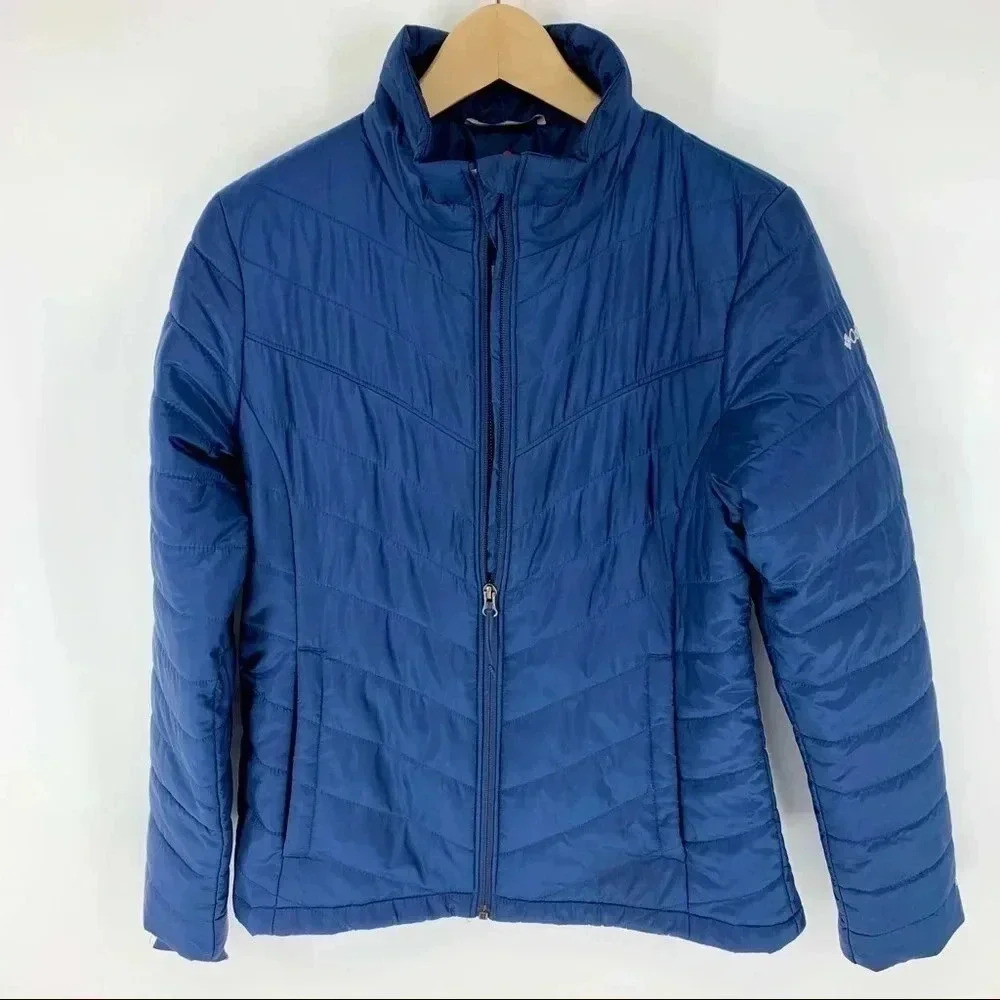 Columbia Omni heat Heavenly jacket- thumb holes!